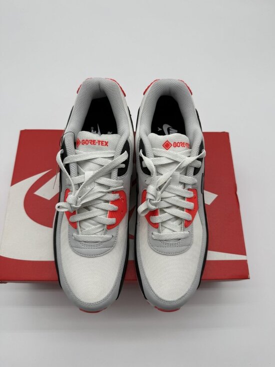 New Nike Air Max 90 GTX Shoes Men\'s Size 9.5 White Grey Gore-Tex FD5810 101 main image 3